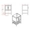 Alaterre Furniture Bennet 2pc Wooden Bathroom Vanity Set - 24-in. L Vanity, 30-in. L Rectangular Mirror, White AVAN2400WHA - alternate 8